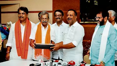 Karnataka Speaker U T Khader Administers Oath to BJP's D N Jeevaraj