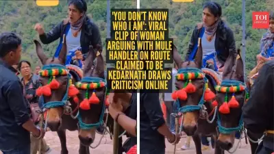 Kedarnath Yatra Video: Woman Pilgrim Argues with Mule Handler, Threatens Arrest