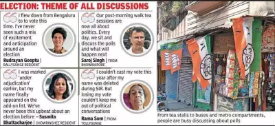 Kolkata's Addas Buzz with Political Talk as Poll-Result Gap Widens