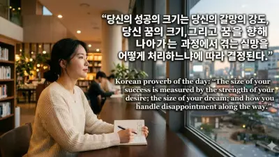 Korean Proverb: Success Depends on Handling Disappointment