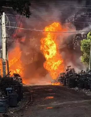 Major Fire at PSPCL Station in Doraha, Tragedy Averted