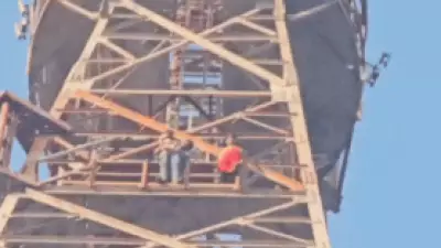 Man Climbs Tower with Family in MP, Rescued After 6 Hours