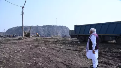 Manohar Lal Khattar Reviews Bhalswa Landfill, Targets Clearance by October 2026