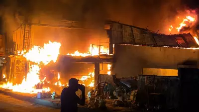 Massive Fire at Greater Noida West Furniture Market Destroys 8 Shops