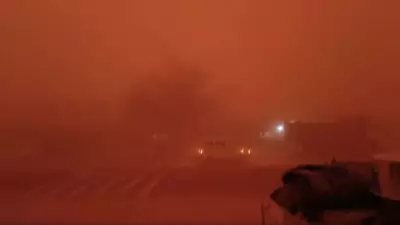 Massive Sandstorm Turns Skies Black in Rajasthan's Jaisalmer, Brings Respite from Heatwave