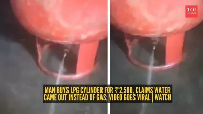 Meerut Man Buys LPG Cylinder From Local Vendor, Water Comes Out Instead of Gas