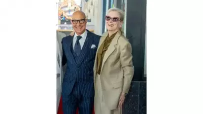 Meryl Streep Honors Stanley Tucci at Walk of Fame Ceremony