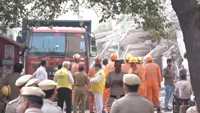 One Killed in Building Collapse Near Saket Metro Station in Delhi