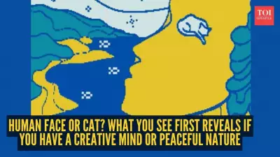Optical Illusion Reveals Personality: Face or Cat?