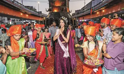 Rajnandini Pawar gets emotional homecoming after Femina Miss India win