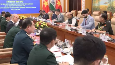 Rajnath Holds Talks with Vietnamese Counterpart, India Committed to Strengthening Partnership