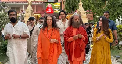 Sanskruti Jayana Performs Ganga Aarti at Rishikesh, Photos Go Viral