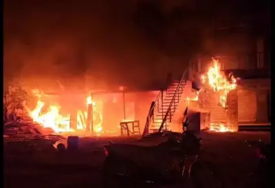 Six Shops Gutted in Fire at Tembhurni Village in Solapur District