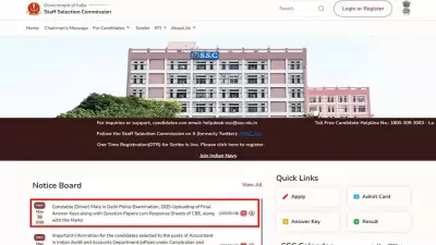 SSC Delhi Police Constable Driver Final Answer Key 2025 Released