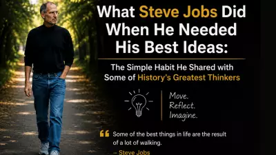 Steve Jobs' Simple Walking Habit for Creativity Boost of 60%