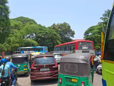 Traffic Gridlock Tightens Grip on Central Mysuru at Key Junctions
