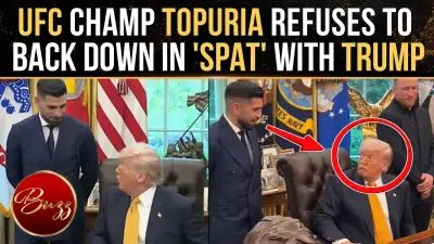 UFC Champion Ilia Toporia Jokes With Trump During White House Visit