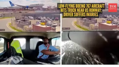 United Airlines Boeing 767 Hits Truck During Landing at Newark Airport