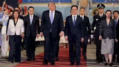 US President Trump Arrives in China for Talks with Xi Jinping