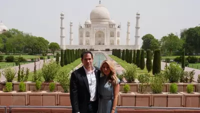 US Secretary Rubio Visits Taj Mahal, Amber Fort with Wife