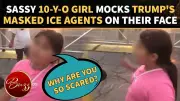 10-Year-Old Girl Confronts Masked ICE Agents Outside Newark Detention Center