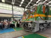 150th Electric Locomotive Built at Saharanpur Shed Flagged Off