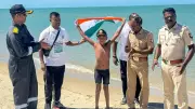 7-Year-Old Boy Becomes Youngest to Swim Across Palk Strait in 9 Hours 50 Minutes
