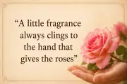 A Little Fragrance Always Clings to the Hand That Gives the Roses: A Proverb on Kindness
