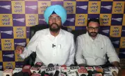 AAP Activists Protest Fuel Price Hike in Amritsar