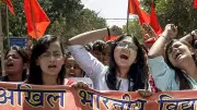 ABVP Protests at Davangere University Over Last-Minute Workshop Cancellation