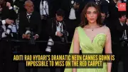 Aditi Rao Hydari Stuns in Metallic Green Gown at Cannes 2025
