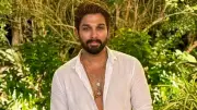 Allu Arjun's Airport Look: White Tee, Denim, and New Hair Color Steal Show
