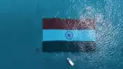 Andaman Sets Guinness Record with Largest Underwater National Flag