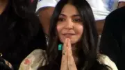 Anushka Sharma Cheers for Virat Kohli, Spotted with Radha Naam Ring