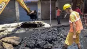 B Ed Aspirants Fall Into Sewage Drain After Slab Collapse in Kanpur