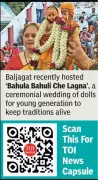 Baljagat Hosts Traditional Doll Wedding in Nagpur to Teach Culture