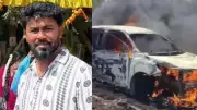 Bengaluru Man Kills Professor Girlfriend, Sets Car on Fire, Dies on Tracks