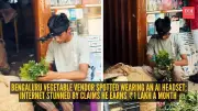 Bengaluru Vegetable Vendor Wears AI Headset While Working, Video Goes Viral