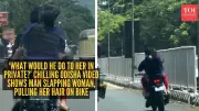 Bhubaneswar Viral Video: Man Hits Woman While Riding Bike, Sparks Outrage