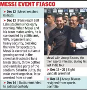 Bidhannagar Police Probe Messi India Tour Sabotage Allegations
