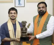 Bihar CM Samrat Choudhary Honours Ishan Kishan with Rs 1 Crore for T20 World Cup Win