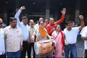 BJP Celebrates Historic Win in West Bengal and Assam at Prayagraj HQ