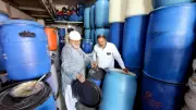 Blue PVC Drum Becomes Summer Lifeline in India's Cleanest City Indore