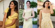 Bollywood Actresses Beat the Heat in Breezy Yellow Outfits