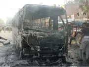 Bus Fire in UP's Amethi: 42 Passengers Escape Safely as Vehicle Burns