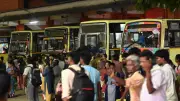 Bus Terminals in Coimbatore See Heavy Rush, Protests Over Inadequate Services