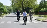 Chandigarh Officials Join 'No Vehicle Wednesday' Initiative