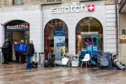 Chaos erupts at UK Swatch stores as crowds rush for £335 Audemars Piguet watch