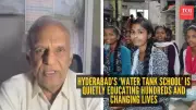Children Study at Water Tank Learning Space in Hyderabad Initiative