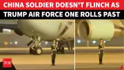 Chinese Officer Stuns World with Ice-Cold Guard Near Trump's Air Force One